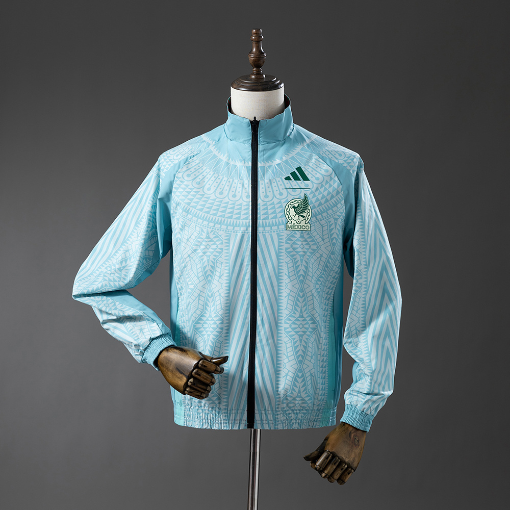 Mexico 25/26 Reversible Anthem Jacket Windbreaker – Replica Football Soccer Outfit – Size S–2XL