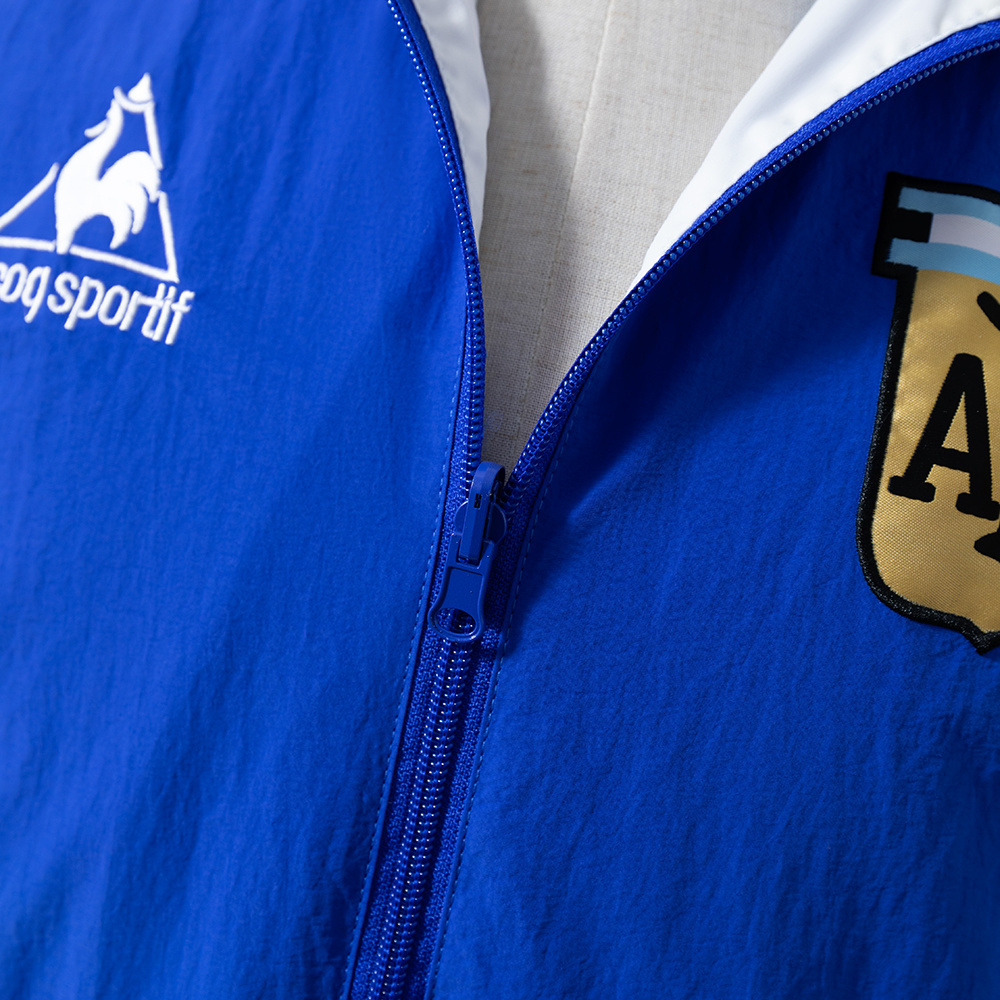 Argentina Retro Reversible Anthem Jacket Windbreaker – Replica Football Soccer Outfit