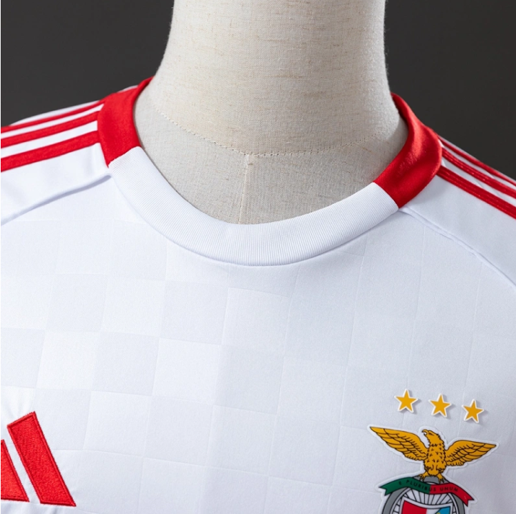 Benfica 25/26 White Away Jersey – Replica Football Soccer Shirt
