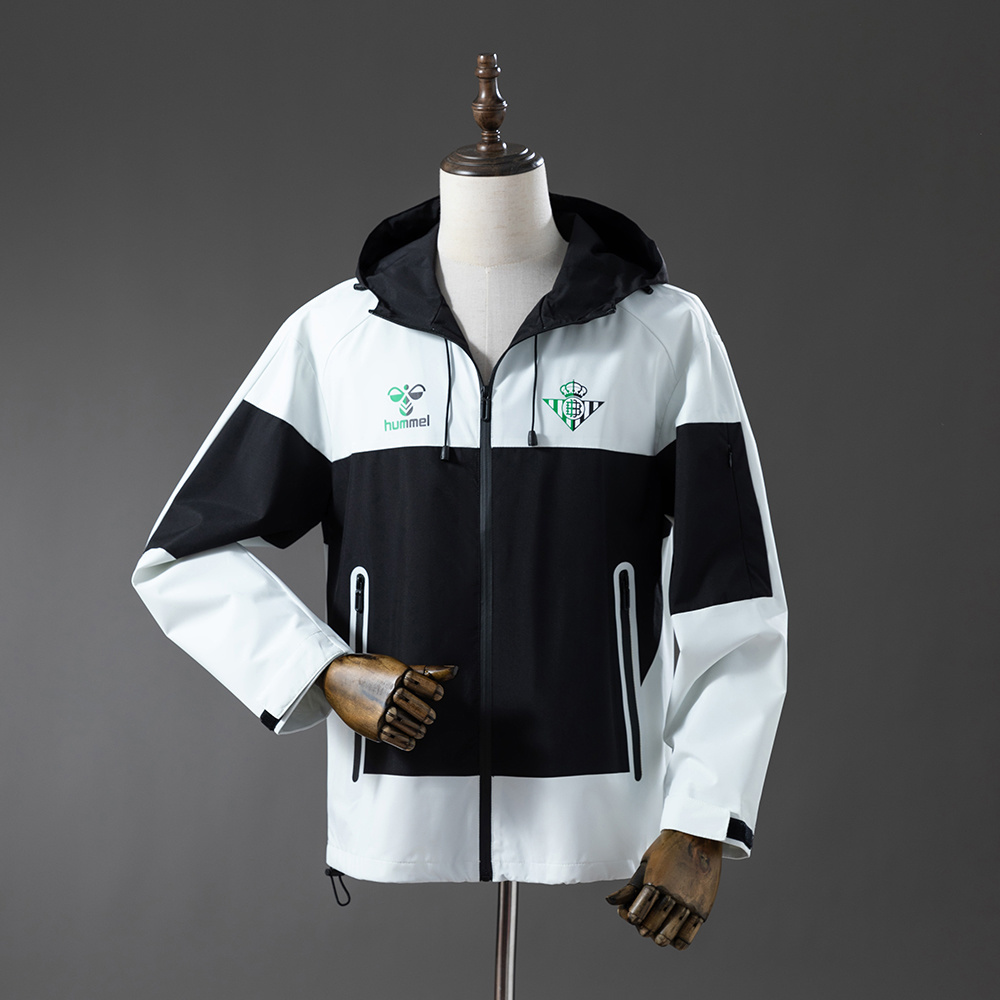 Real Betis 25/26 Windproof Jacket – Replica Football Soccer Outfit – Size S–2XL