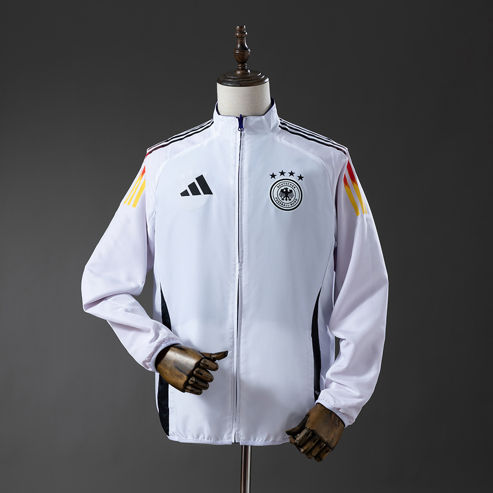 Germany 25/26 Reversible Anthem Jacket Windbreaker – Replica Football Soccer Outfit – Size S–2XL