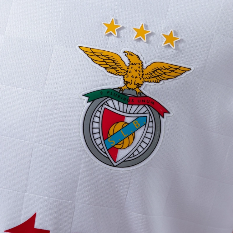 Benfica 25/26 White Away Jersey – Replica Football Soccer Shirt