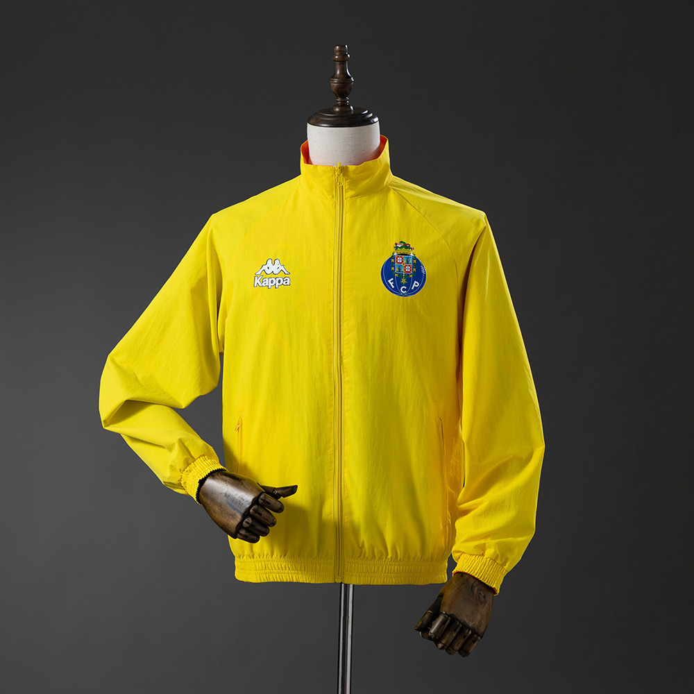 Porto 97/99 Retro Reversible Anthem Jacket Windbreaker – Replica Football Soccer Outfit – Size S–2XL