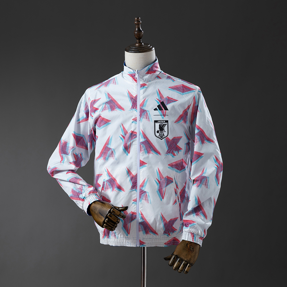 Japan 25/26 Reversible Anthem Jacket Windbreaker – Replica Football Soccer Outfit – Size S–2XL