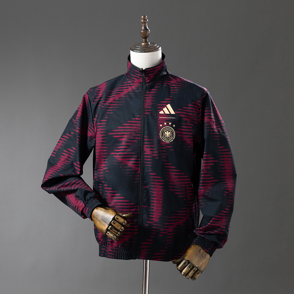 Germany 25/26 Reversible Anthem Jacket Windbreaker – Replica Football Soccer Outfit – Size S–2XL