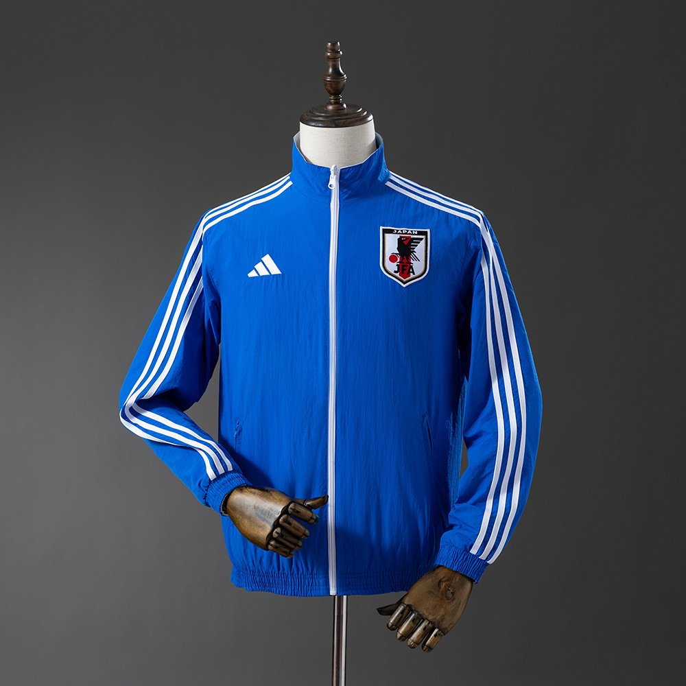 Japan 25/26 Reversible Anthem Jacket Windbreaker – Replica Football Soccer Outfit – Size S–2XL