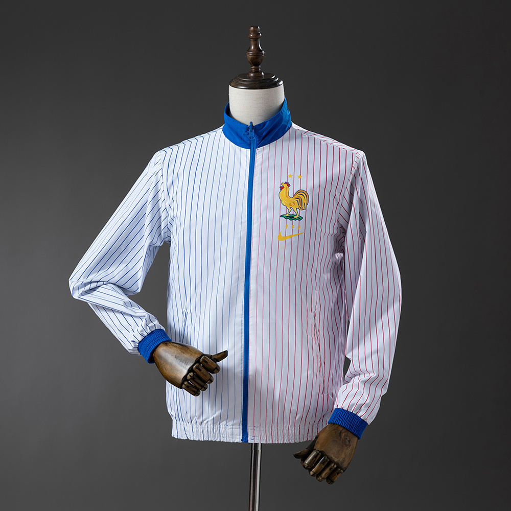 France 25/26 Reversible Anthem Jacket Windbreaker – Replica Football Soccer Outfit – Size S–2XL