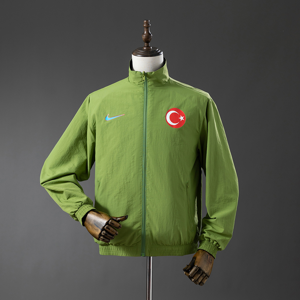 Turkey 25/26 Reversible Anthem Jacket Windbreaker – Replica Football Soccer Outfit – Size S–4XL