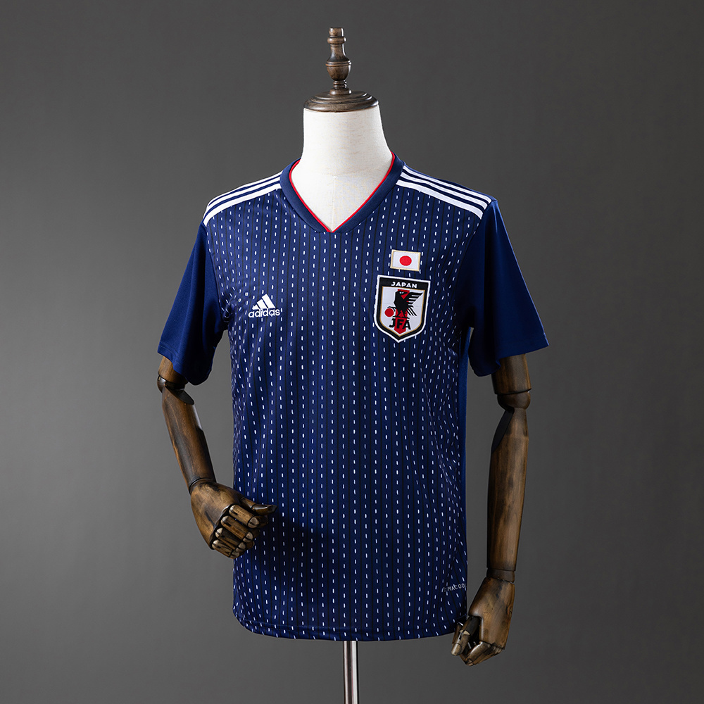 Japan 2018 Home Retro Jersey – Vintage Replica Football Soccer Shirt – S–XXL