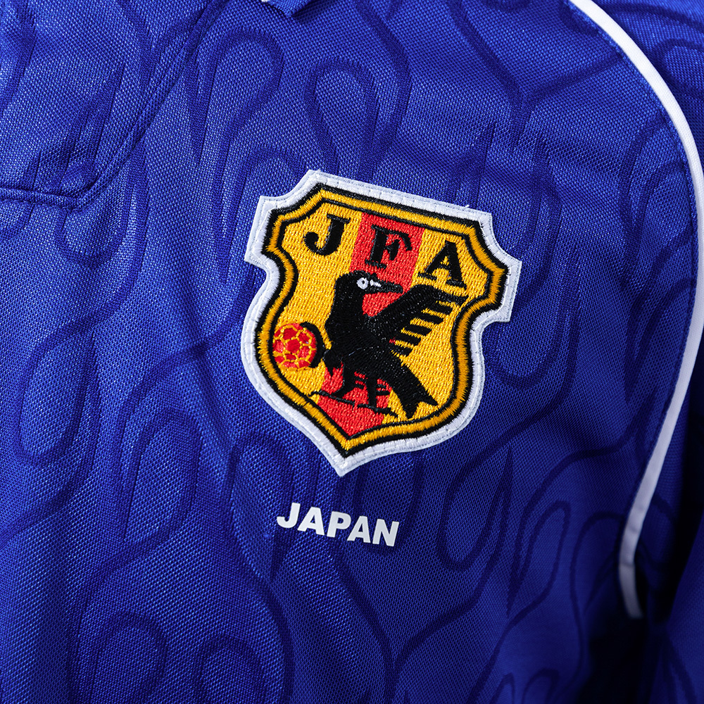 Japan 1998 Home Long Sleeve Retro Jersey – Vintage Replica Football Soccer Shirt – S–XXL