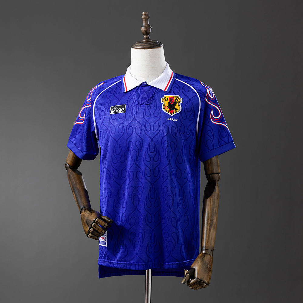 Japan 1998 Home Retro Jersey – Vintage Replica Football Soccer Shirt – S–XXL