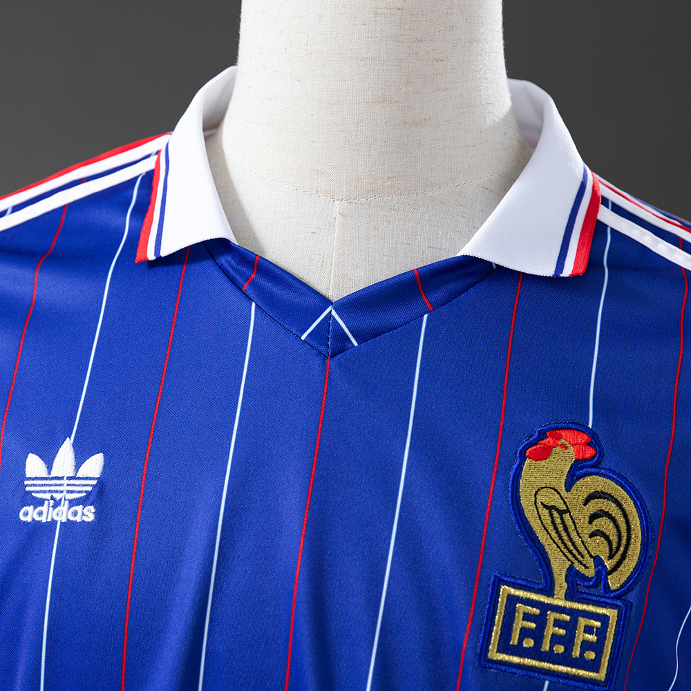 France 1982 Home Retro Jersey – Replica Football Soccer Shirt – S–XXL