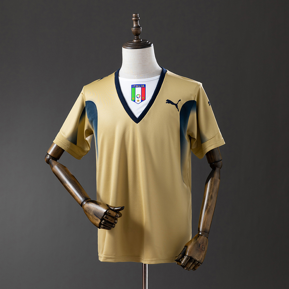 Italy 2006 Goalkeeper Retro Jersey – Replica Football Soccer Shirt – S–XXL