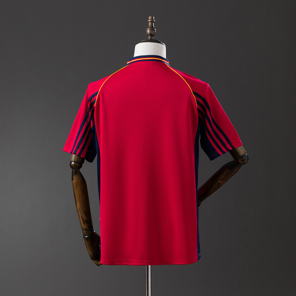 Spain 1998 Home Retro Jersey – Replica Football Soccer Shirt – S–XXL