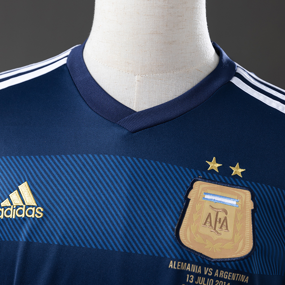 Argentina 2014 Away Long Sleeve Retro Jersey – Replica Football Soccer Shirt – S–XXL