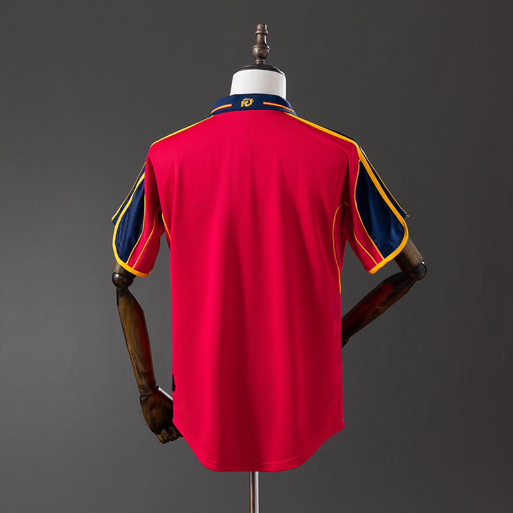 Spain 2000 Home Retro Jersey – Replica Football Soccer Shirt – S–XXL