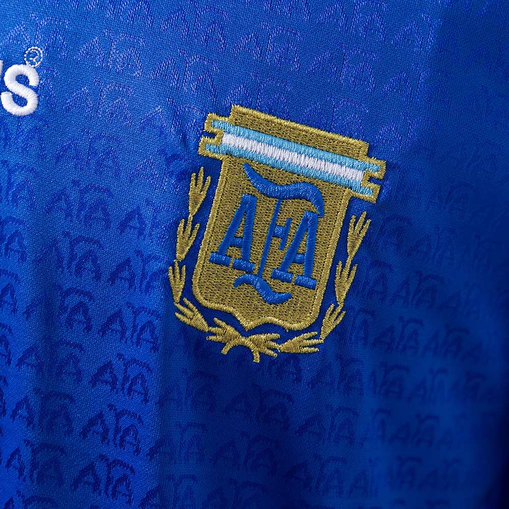 Argentina 1994 Away Long Sleeve Retro Jersey – Replica Football Soccer Shirt – S–XXL