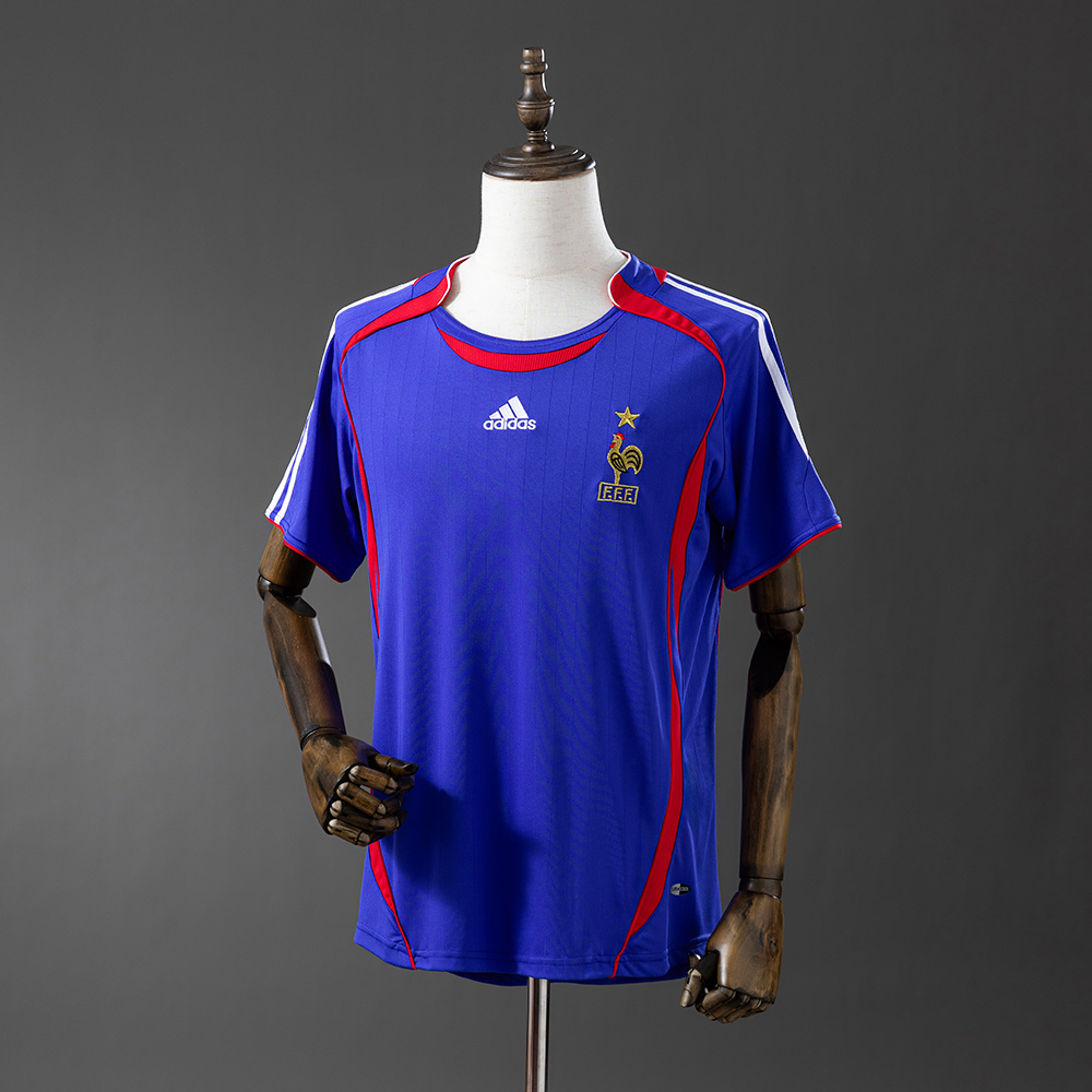 France 2006 Home Retro Jersey – Replica Football Soccer Shirt – S–XXL