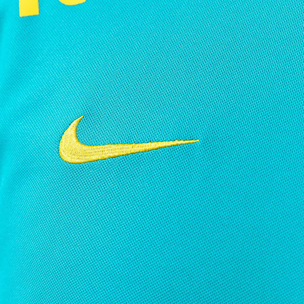 Brazil 2021 Lake Blue Retro POLO – Replica Football Soccer Shirt – S–XXL