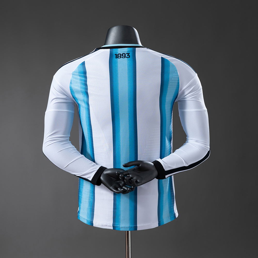 Argentina 2026 Home Long Sleeve Player Version Jersey – Replica Football Soccer Shirt – S–4XL