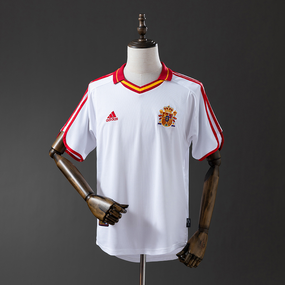 Spain 2000 Away Retro Jersey – Replica Football Soccer Shirt – S–XXL