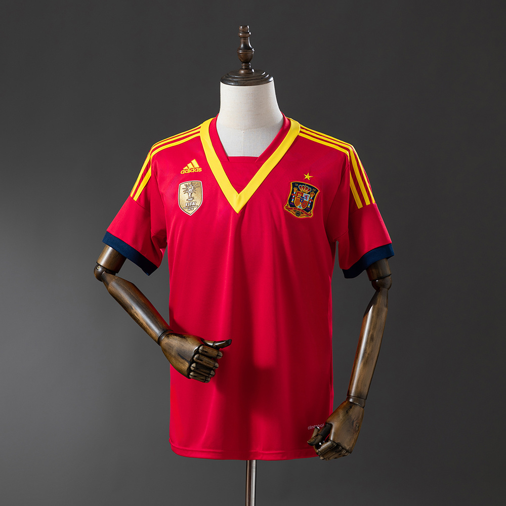 Spain 2013 Home Retro Jersey – Replica Football Soccer Shirt – S–XXL