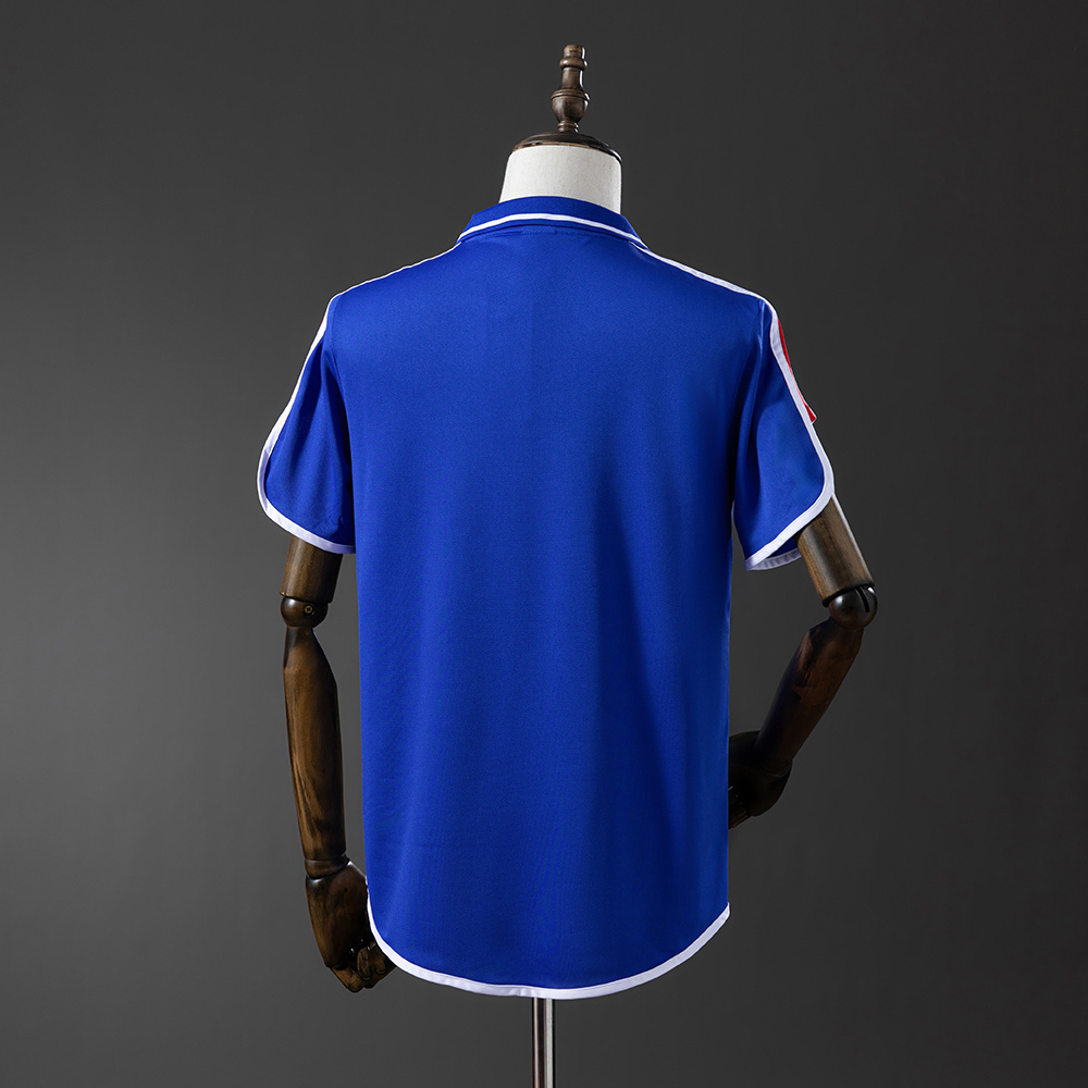 France 2000 Home Retro Jersey – Replica Football Soccer Shirt – S–XXL