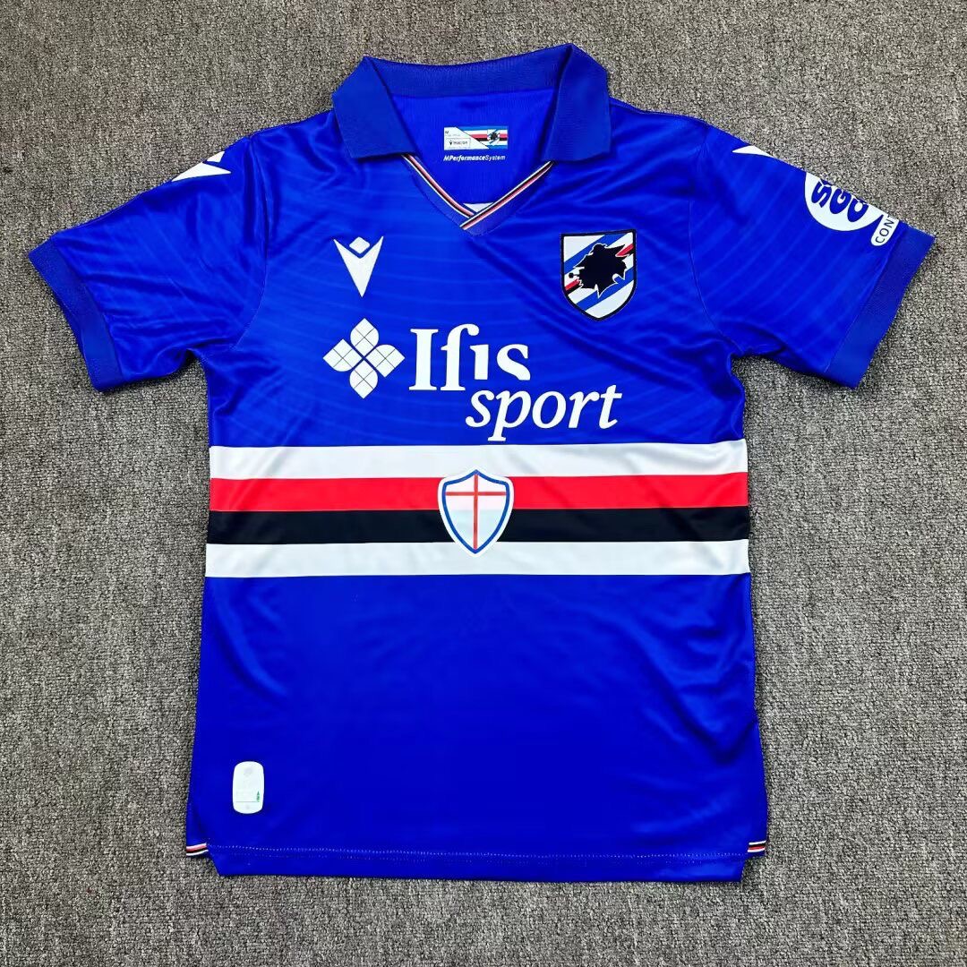 Sampdoria 2025/2026 Home Jersey – Replica Football Soccer Shirt – S–2XL