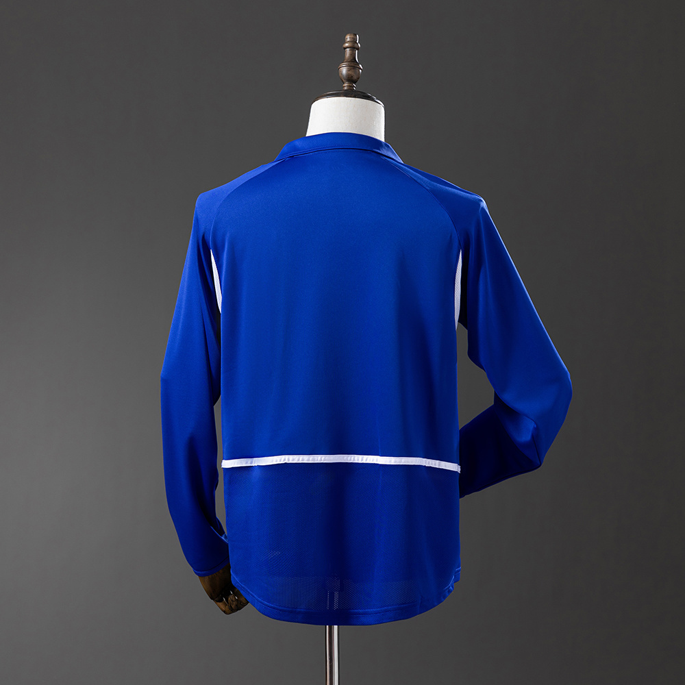 Brazil 2002 Away Long Sleeve Retro Jersey – Replica Football Soccer Shirt – S–XXL