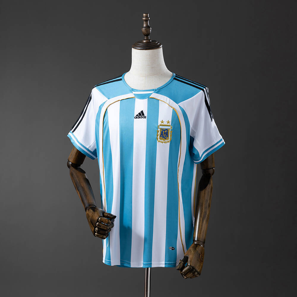 Argentina 2006 Home Retro Jersey – Replica Football Soccer Shirt – S–XXL