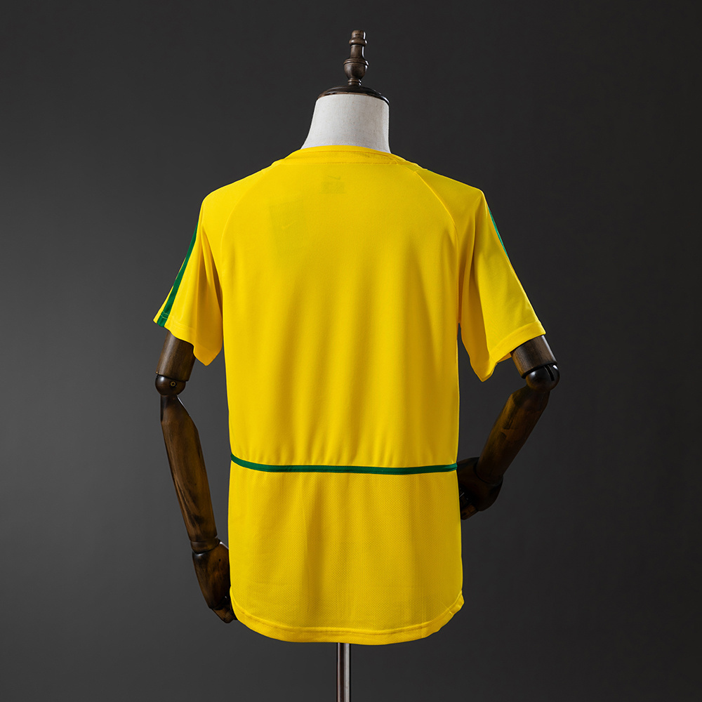 Brazil 2002 Home Retro Jersey – Replica Football Soccer Shirt – S–XXL