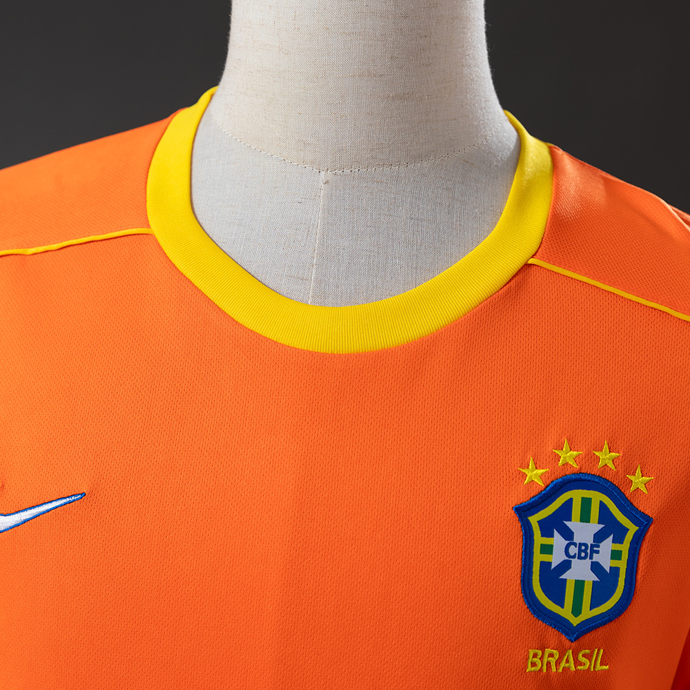 Brazil 1998 Goalkeeper Long Sleeve Retro Jersey – Replica Football Soccer Shirt – S–XXL