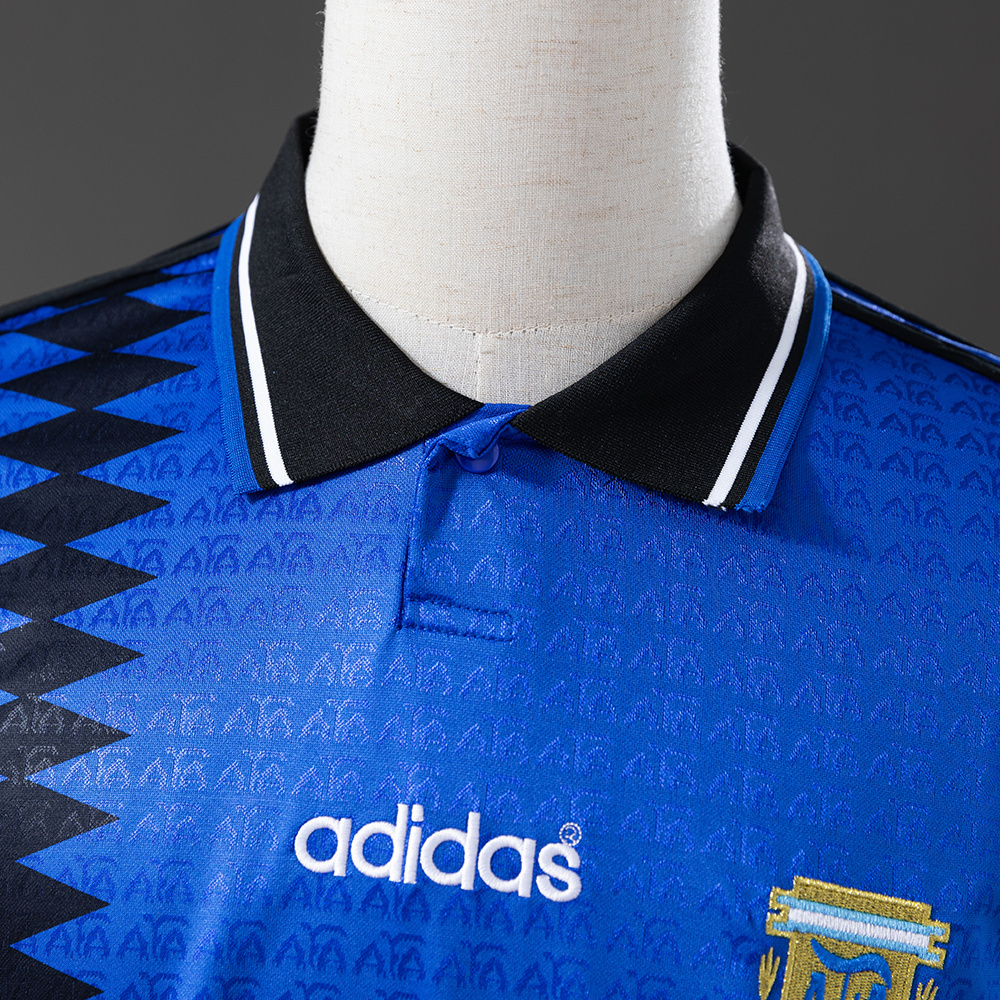 Argentina 1994 Away Long Sleeve Retro Jersey – Replica Football Soccer Shirt – S–XXL