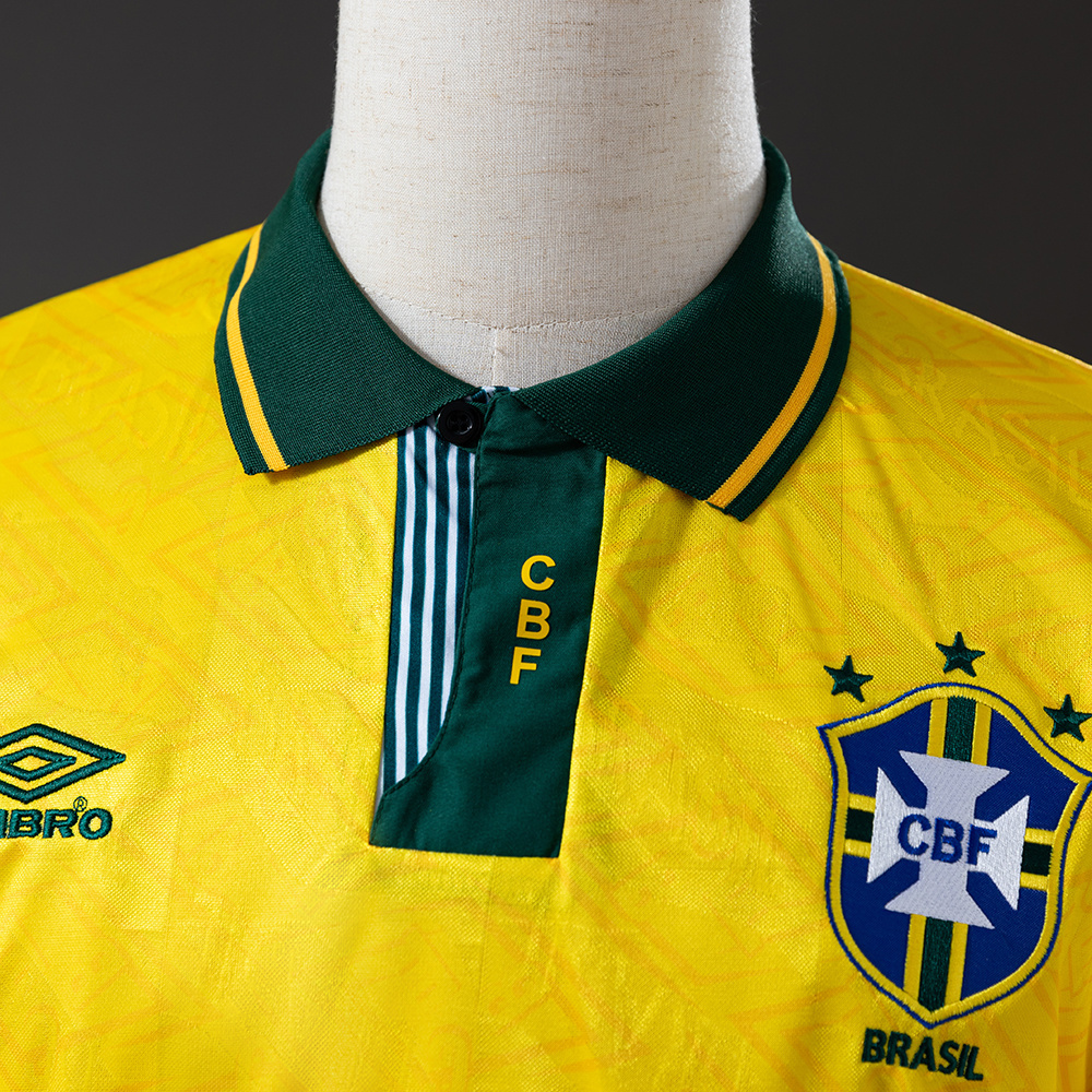 Brazil 1991/93 Home Retro Jersey – Replica Football Soccer Shirt – S–XXL