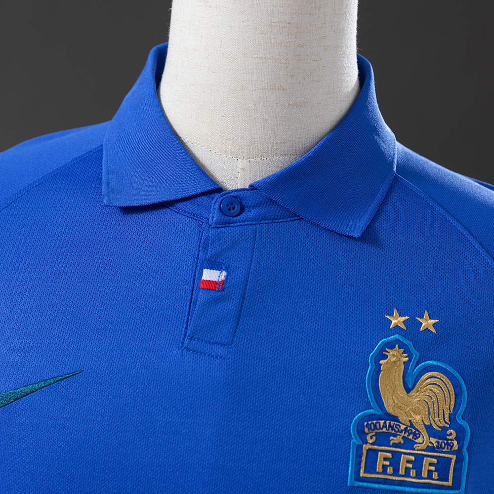 France 120th Anniversary Blue Retro Jersey – Replica Football Soccer Shirt – S–XXL