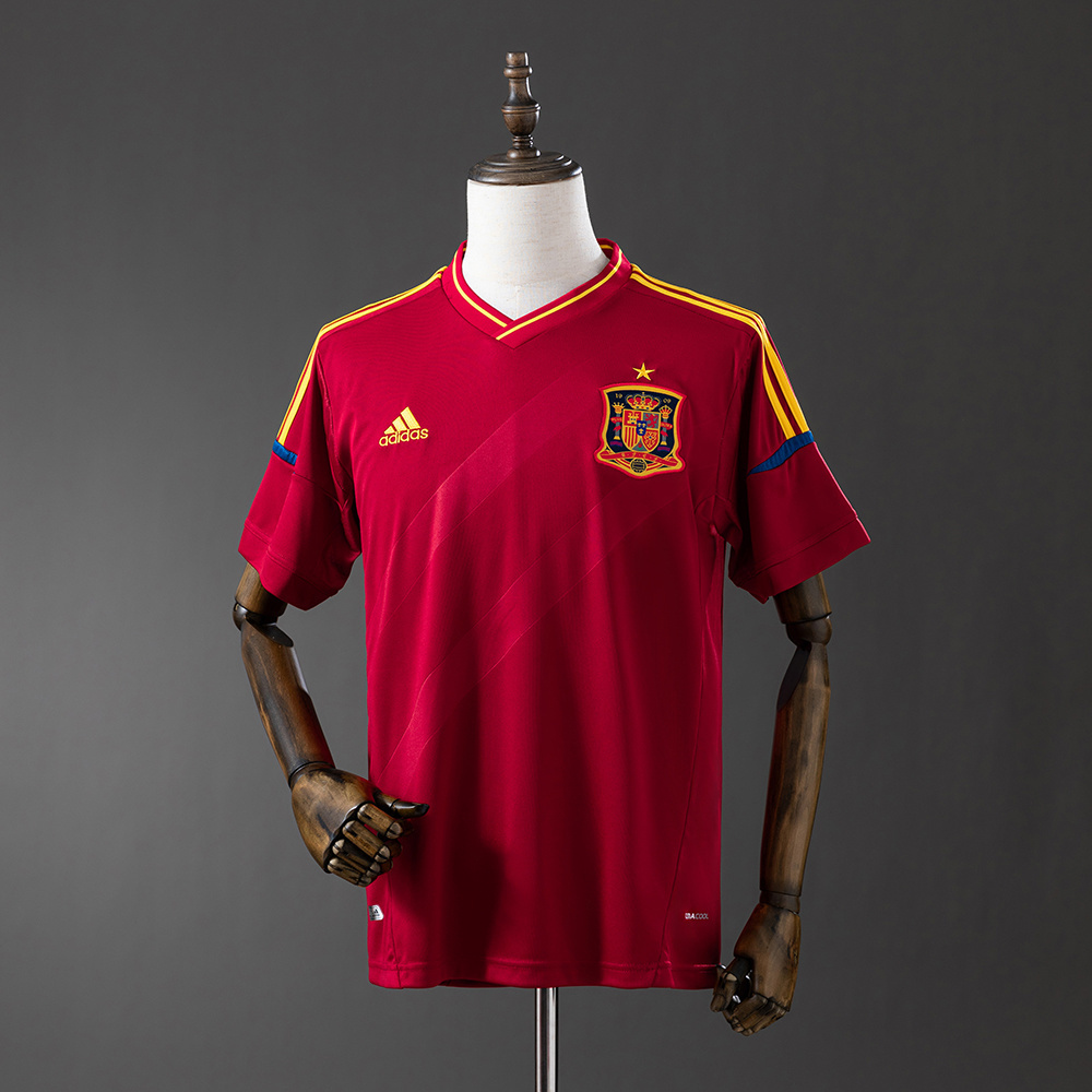 Spain 2012 Home Retro Jersey – Replica Football Soccer Shirt – S–XXL