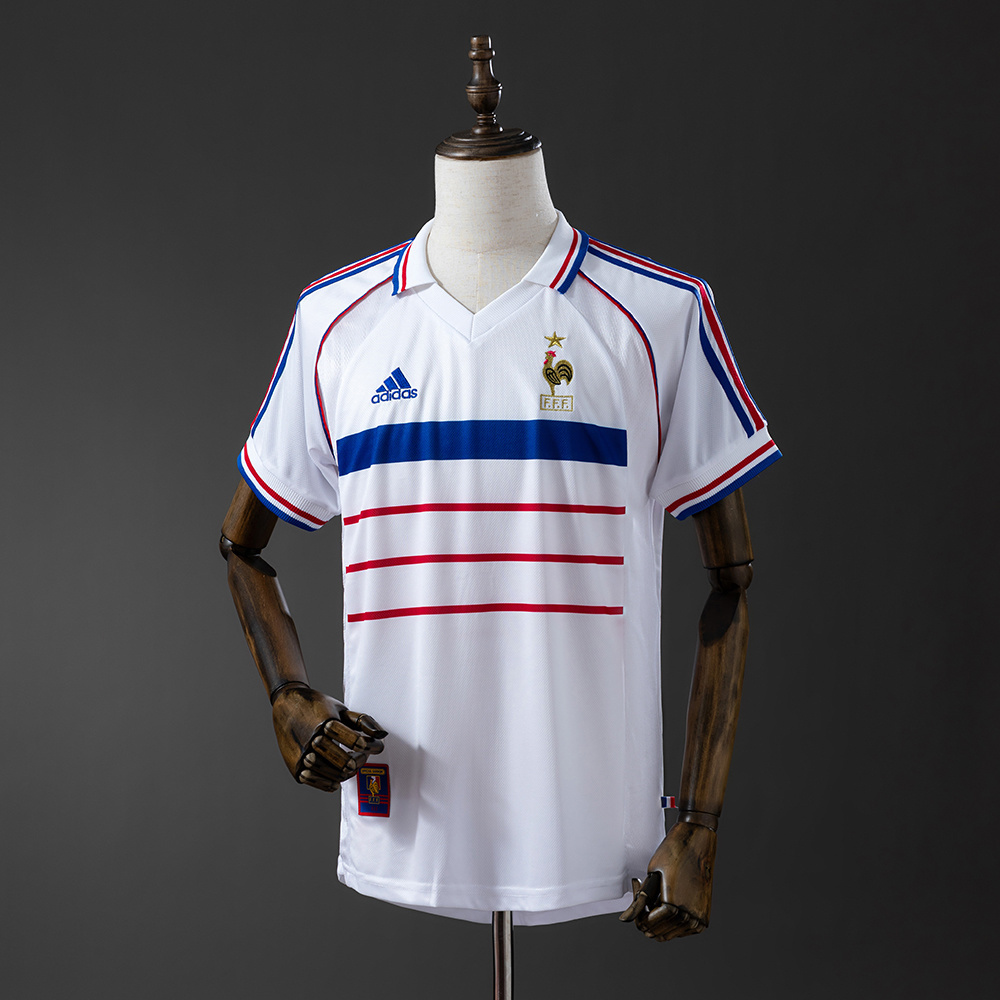 France 1998 Away Retro Jersey – Replica Football Soccer Shirt – S–XXL