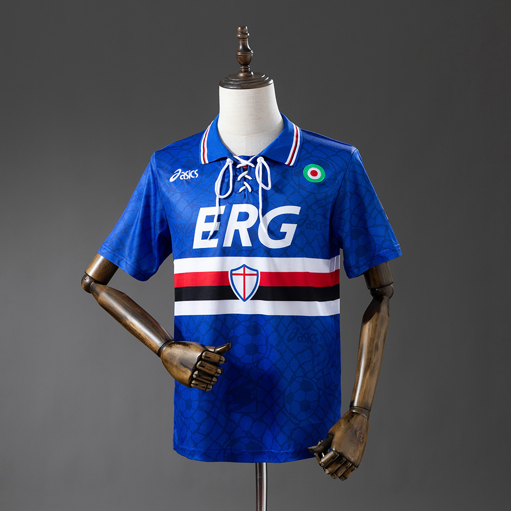 Sampdoria 1994/95 Home Retro Jersey – Vintage Replica Football Soccer Shirt – S–XXL