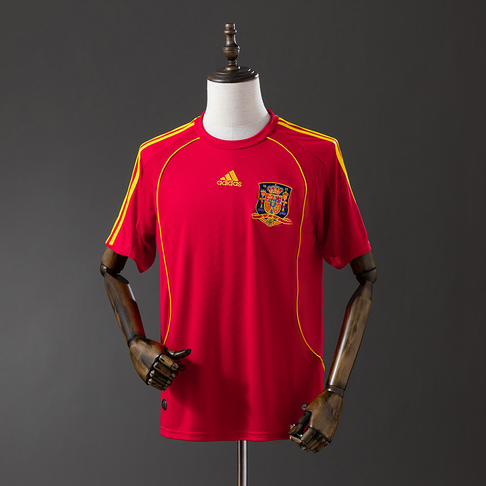 Spain 2008 Home Retro Jersey – Replica Football Soccer Shirt – S–XXL