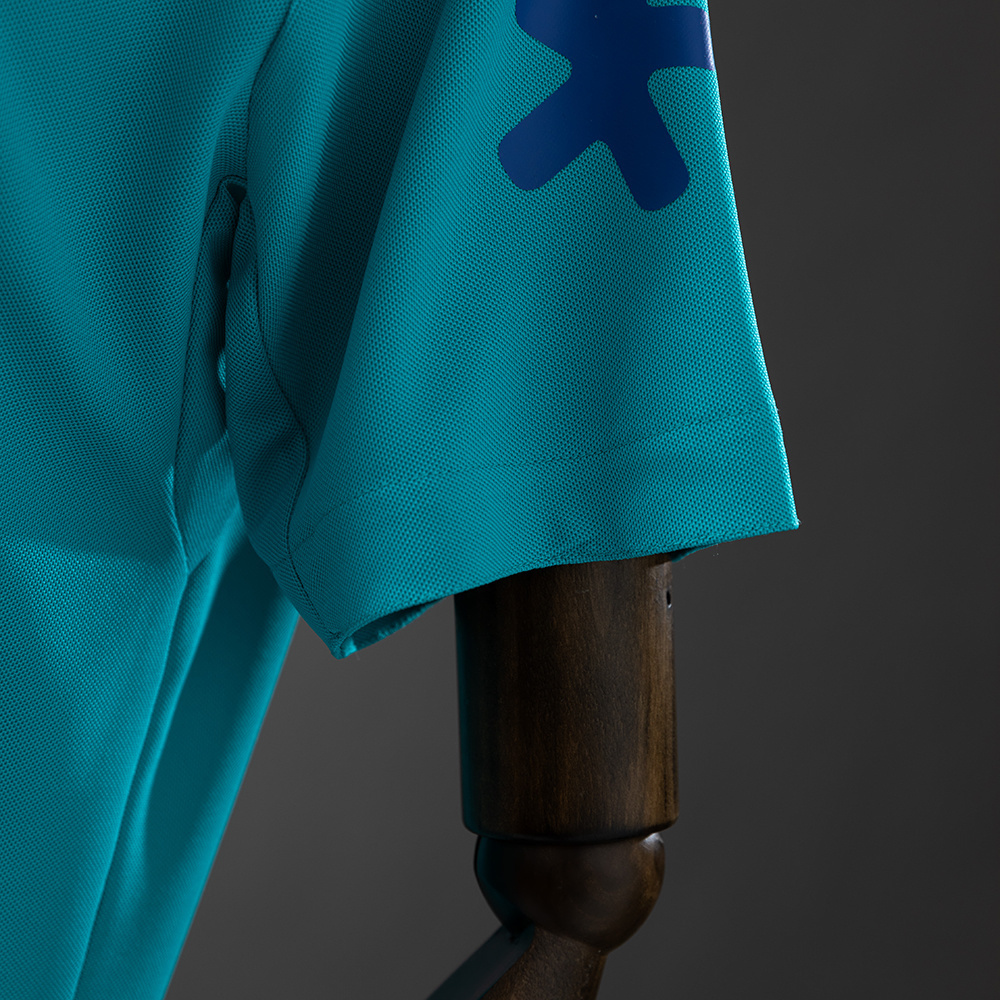 Brazil 2021 Lake Blue Retro POLO – Replica Football Soccer Shirt – S–XXL