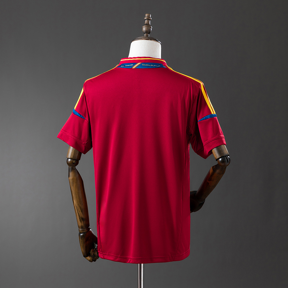 Spain 2012 Home Retro Jersey – Replica Football Soccer Shirt – S–XXL