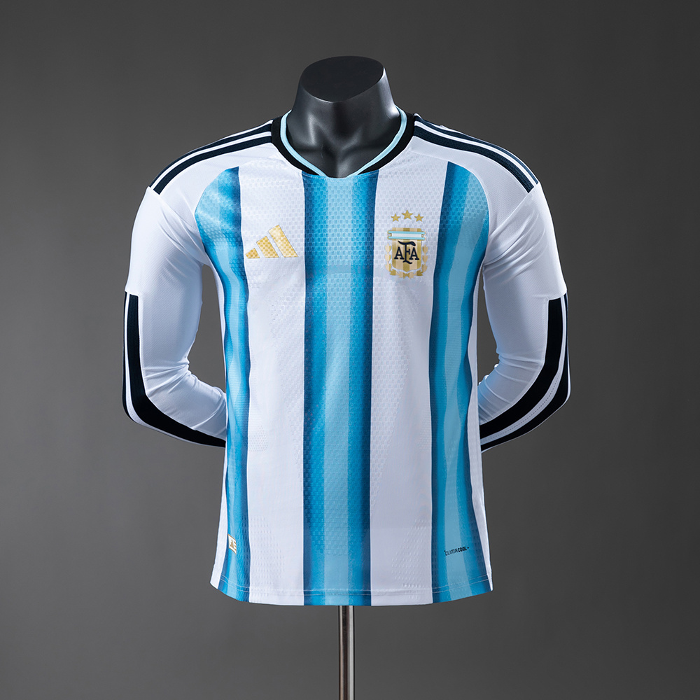 Argentina 2026 Home Long Sleeve Player Version Jersey – Replica Football Soccer Shirt – S–4XL
