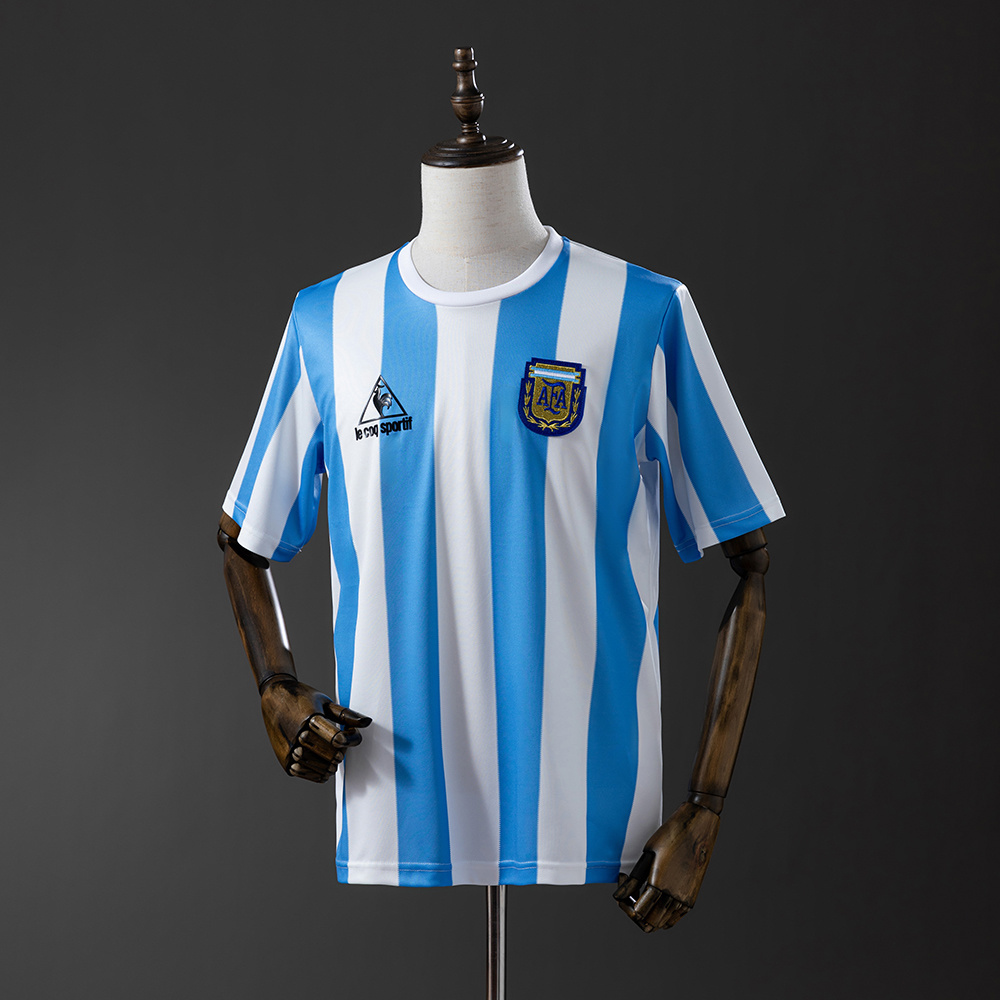 Argentina 1986 Home Retro Jersey – Replica Football Soccer Shirt – S–XXL