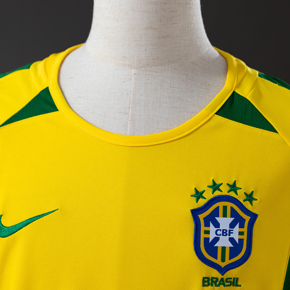Brazil 2002 Home Retro Jersey – Replica Football Soccer Shirt – S–XXL