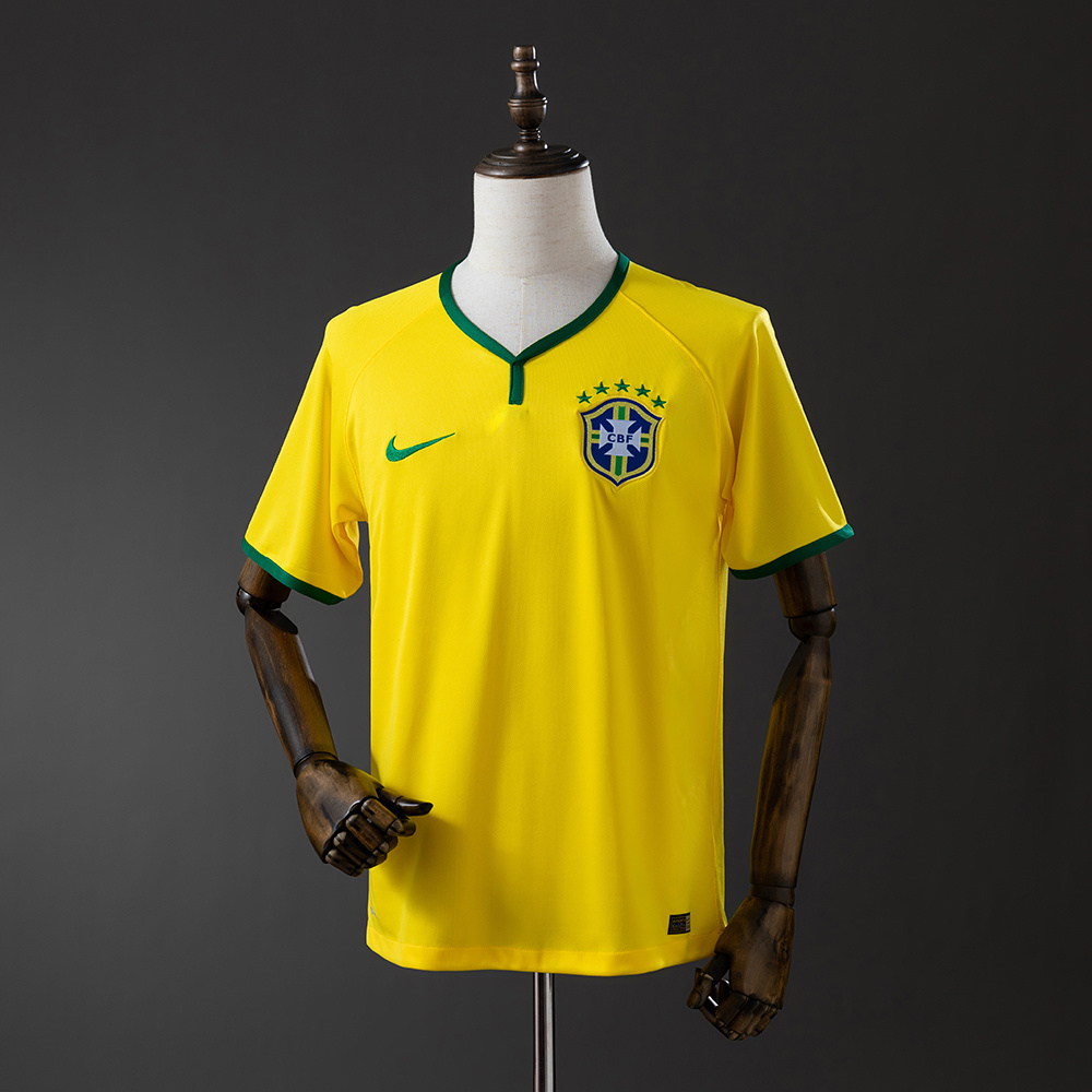Brazil 2014 Home Retro Jersey – Replica Football Soccer Shirt – S–XXL