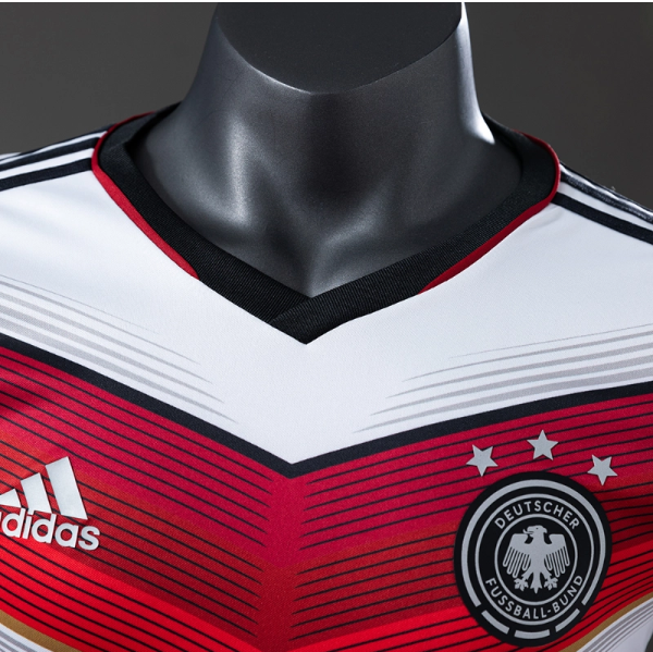 Germany 2014 Home Long Sleeve Player Version Retro Jersey – Replica Football Soccer Shirt – S–XXL