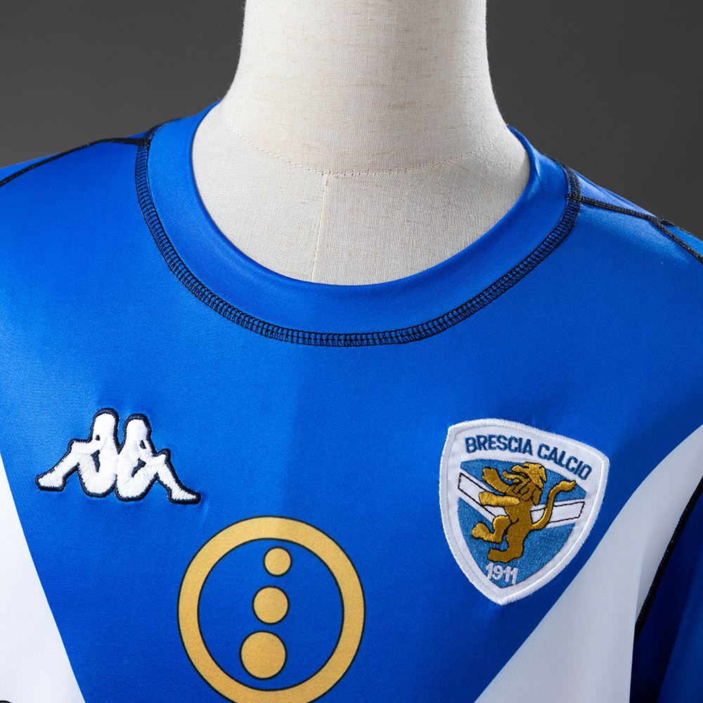 Brescia Calcio 2003/2004 Long Sleeve Home Retro Jersey – Replica Football Soccer Shirt – S–XXL