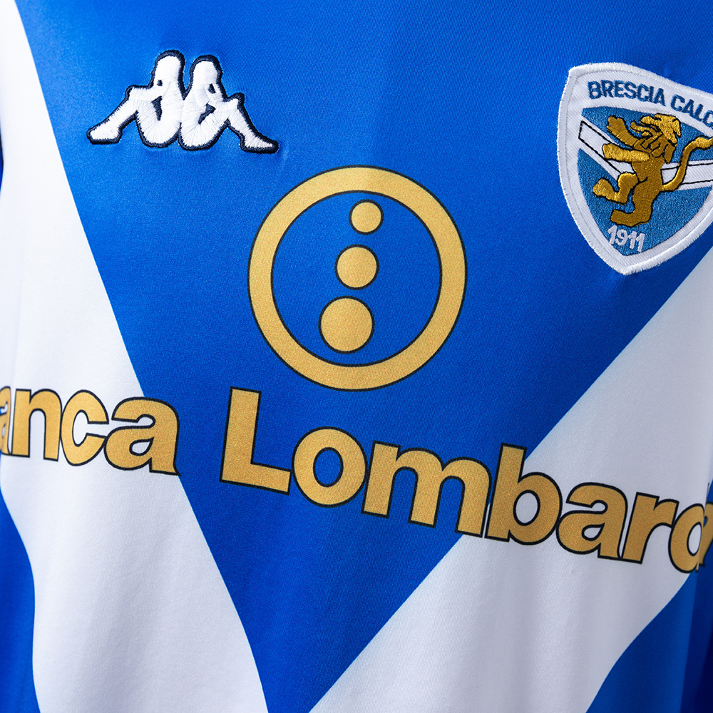 Brescia Calcio 2003/2004 Long Sleeve Home Retro Jersey – Replica Football Soccer Shirt – S–XXL