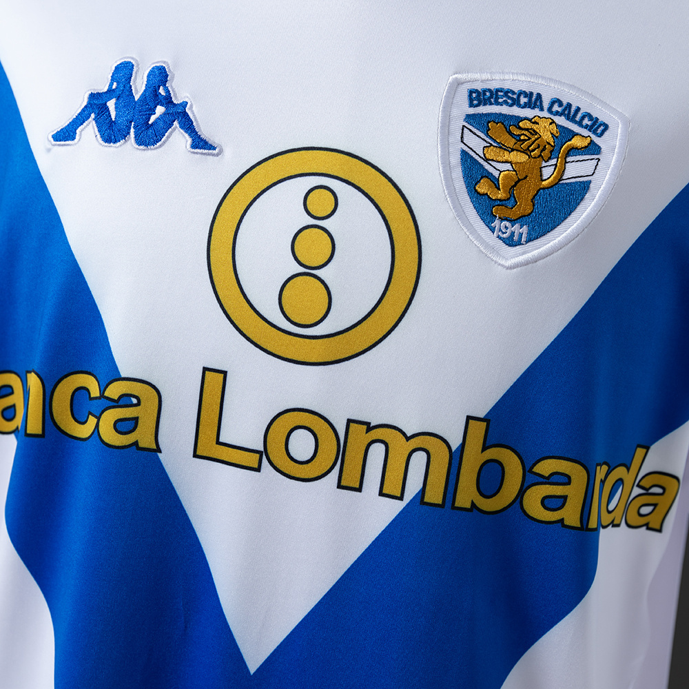 Brescia Calcio 2003/2004 Away Long Sleeve Retro Jersey – Replica Football Soccer Shirt – S–XXL