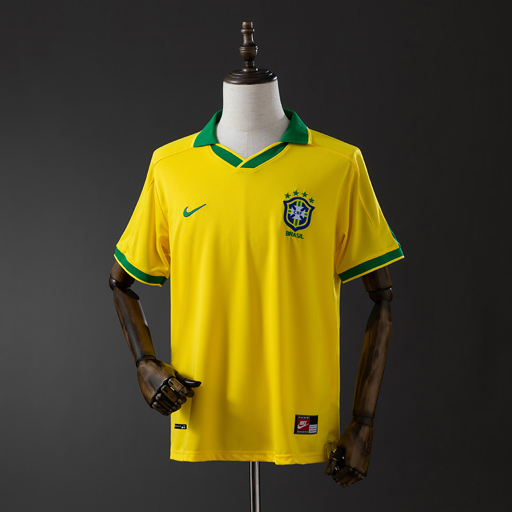 Brazil 1997 Home Retro Jersey – Replica Football Soccer Shirt – S–XXL